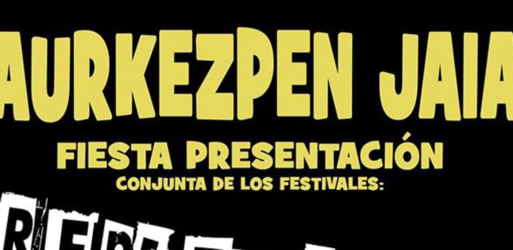 Cartel de la fiesta presentación de festivales Margen Izquierda