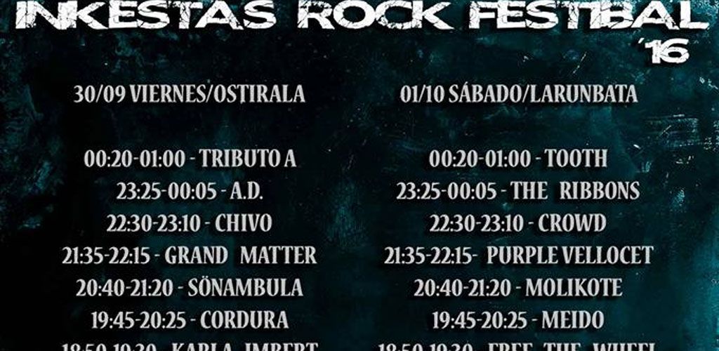 Variedad y diversidad en el XI Inkestas Rock Festibala