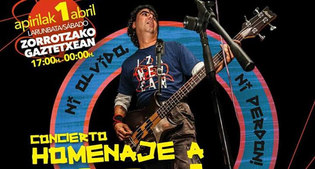 Homenaje a Pitxi (bajista de Izan Ezean y Mentes Enfermas)