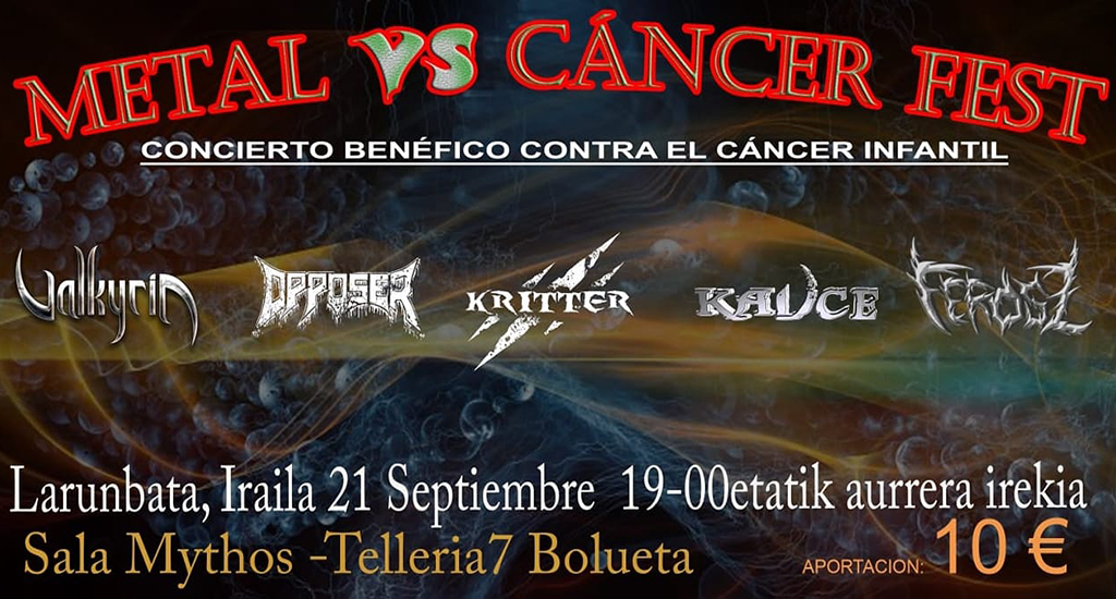 Horarios para el Metal vs Cáncer Fest
