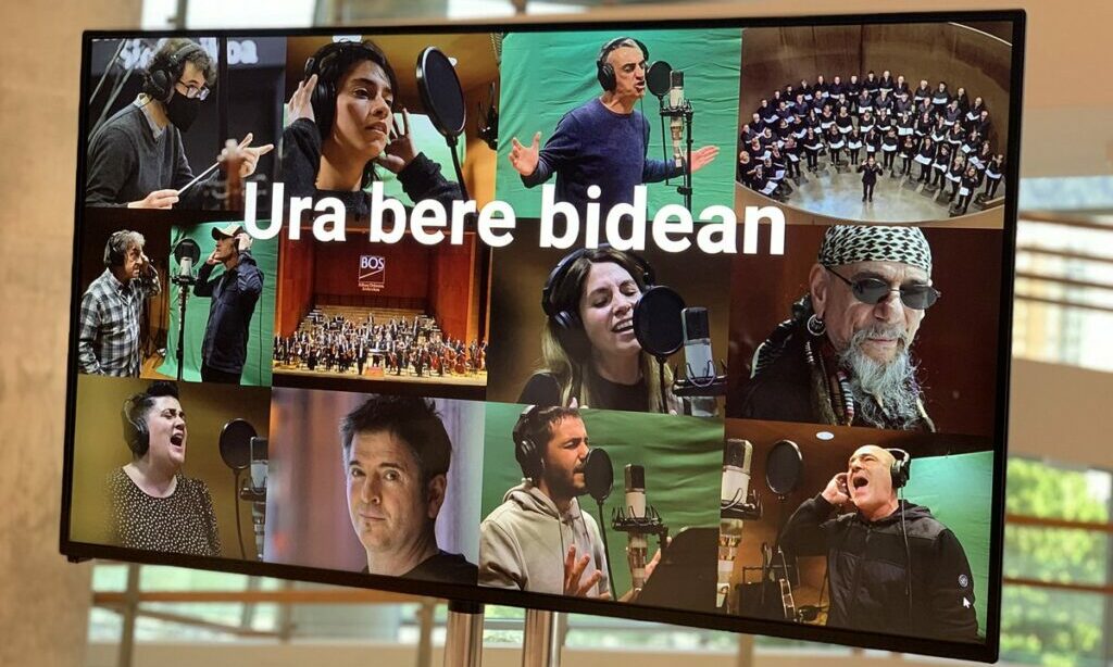 Ura Bide Bidean orquesta temas de los 70 con la BOS y artistas vascos