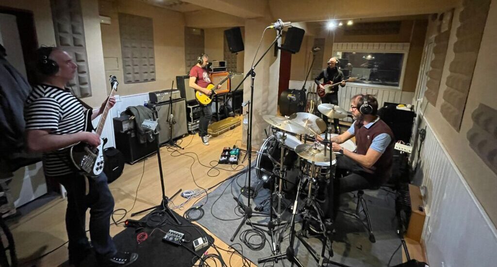 The Daltonics en pleno proceso de grabación de su nuevo disco