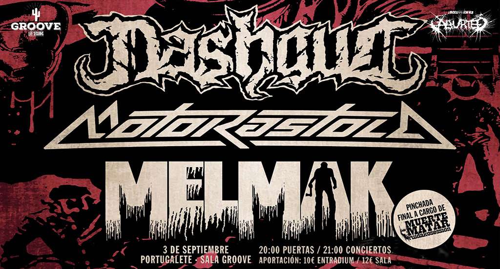 Conciertos en la Groove de Nashgul, Motosastola y Melmak